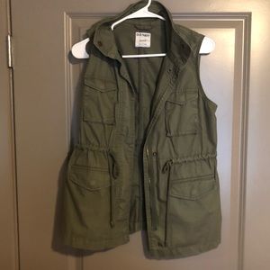 Old Navy Army Green Utility Vest